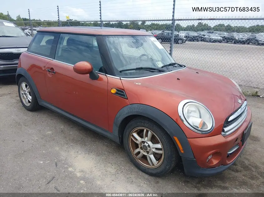 2013 Mini Hardtop Cooper VIN: WMWSU3C57DT683435 Lot: 45443611