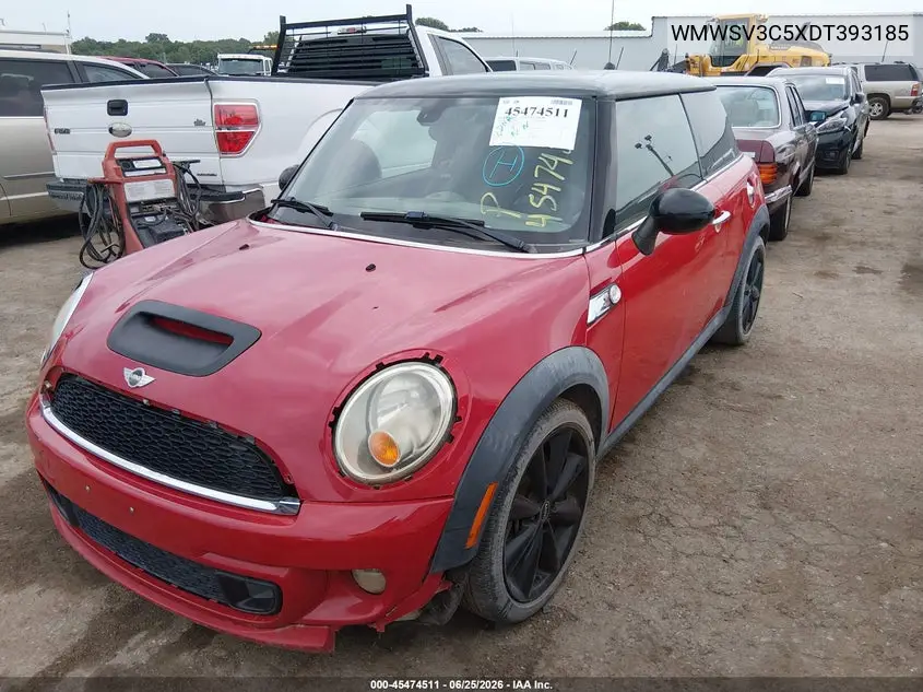 2013 Mini Hardtop Cooper S VIN: WMWSV3C5XDT393185 Lot: 45474511