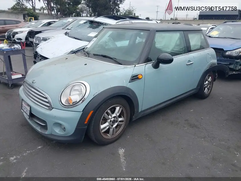 2013 Mini Hardtop Cooper VIN: WMWSU3C59DT547758 Lot: 45493960