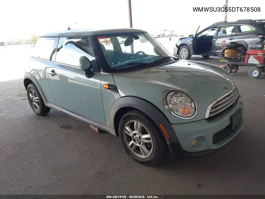 2013 Mini Hardtop Cooper VIN: WMWSU3C55DT678508 Lot: 45519195