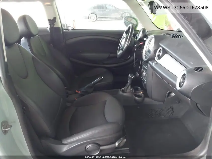 2013 Mini Hardtop Cooper VIN: WMWSU3C55DT678508 Lot: 45519195