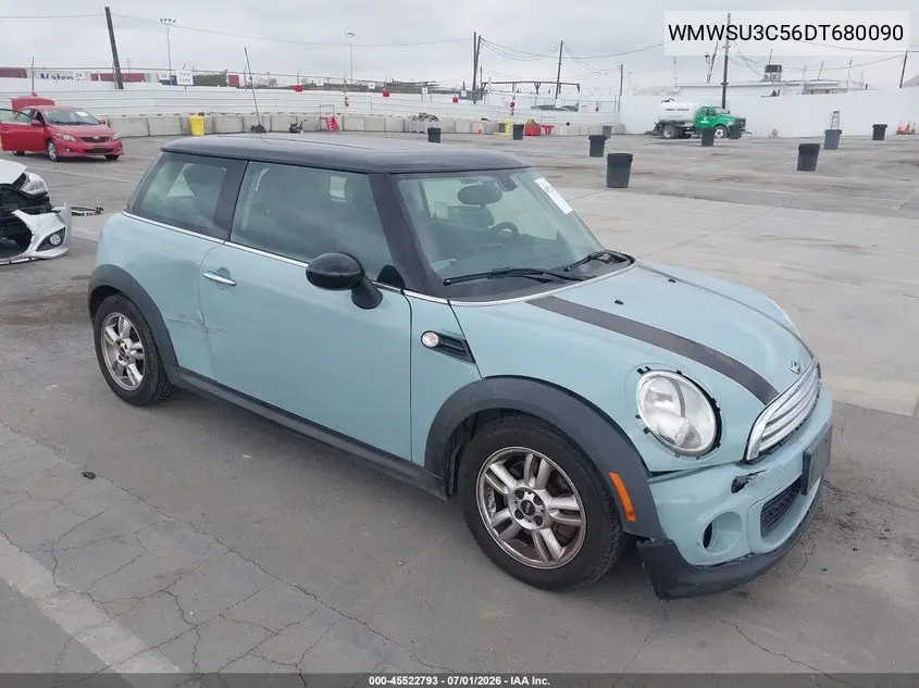 2013 Mini Hardtop Cooper VIN: WMWSU3C56DT680090 Lot: 45522793