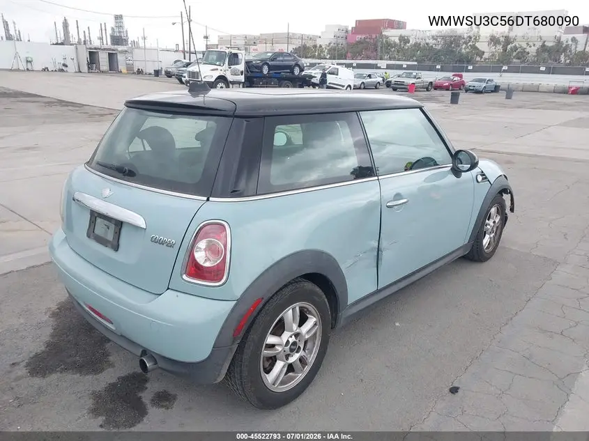 2013 Mini Hardtop Cooper VIN: WMWSU3C56DT680090 Lot: 45522793