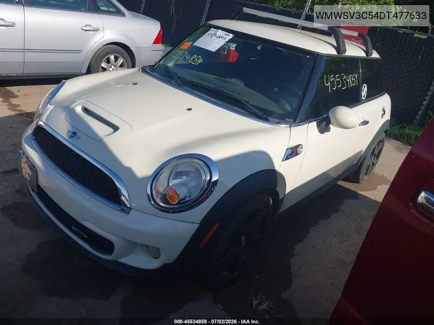 2013 Mini Hardtop Cooper S VIN: WMWSV3C54DT477633 Lot: 45534859