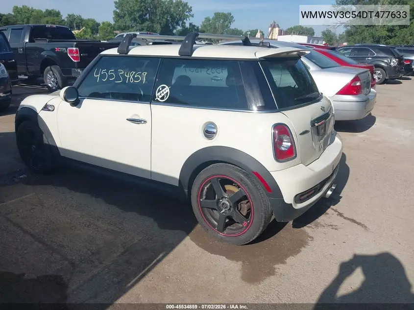 2013 Mini Hardtop Cooper S VIN: WMWSV3C54DT477633 Lot: 45534859