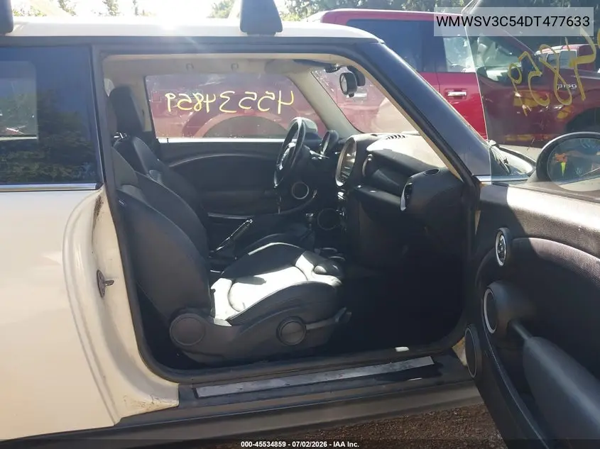 2013 Mini Hardtop Cooper S VIN: WMWSV3C54DT477633 Lot: 45534859