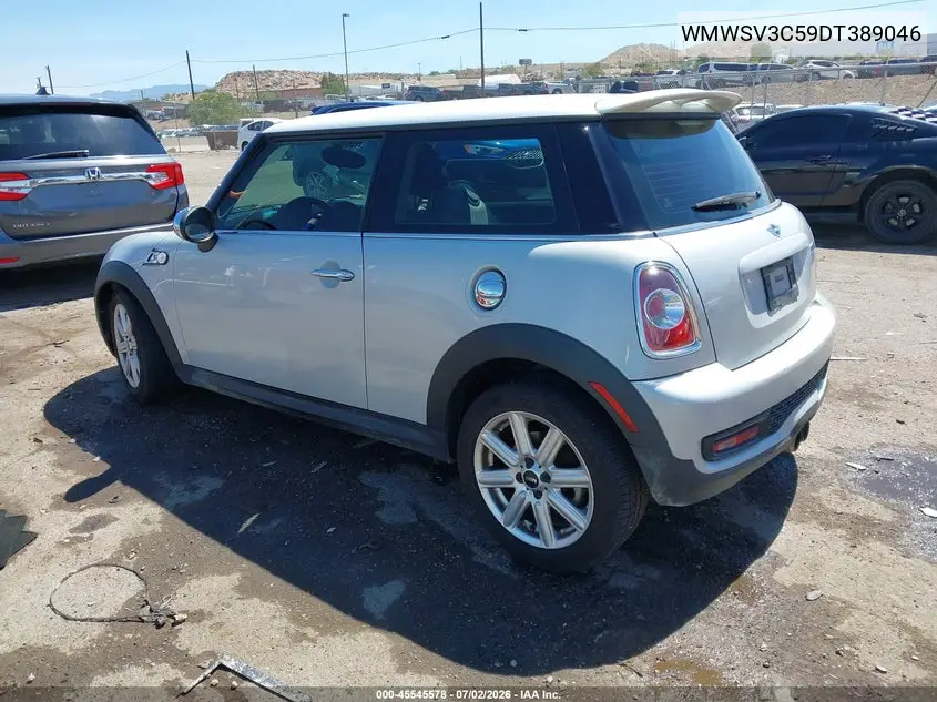 2013 Mini Hardtop Cooper S VIN: WMWSV3C59DT389046 Lot: 45545578