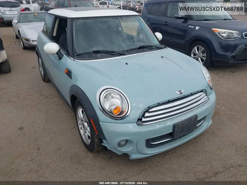 2013 Mini Hardtop Cooper VIN: WMWSU3C5XDT688788 Lot: 45618668