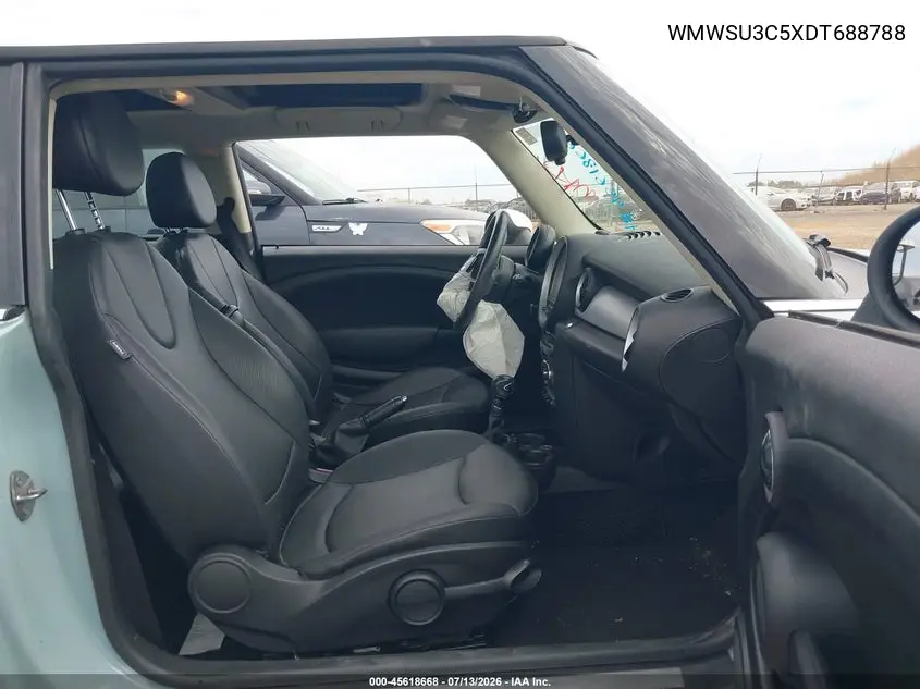 2013 Mini Hardtop Cooper VIN: WMWSU3C5XDT688788 Lot: 45618668