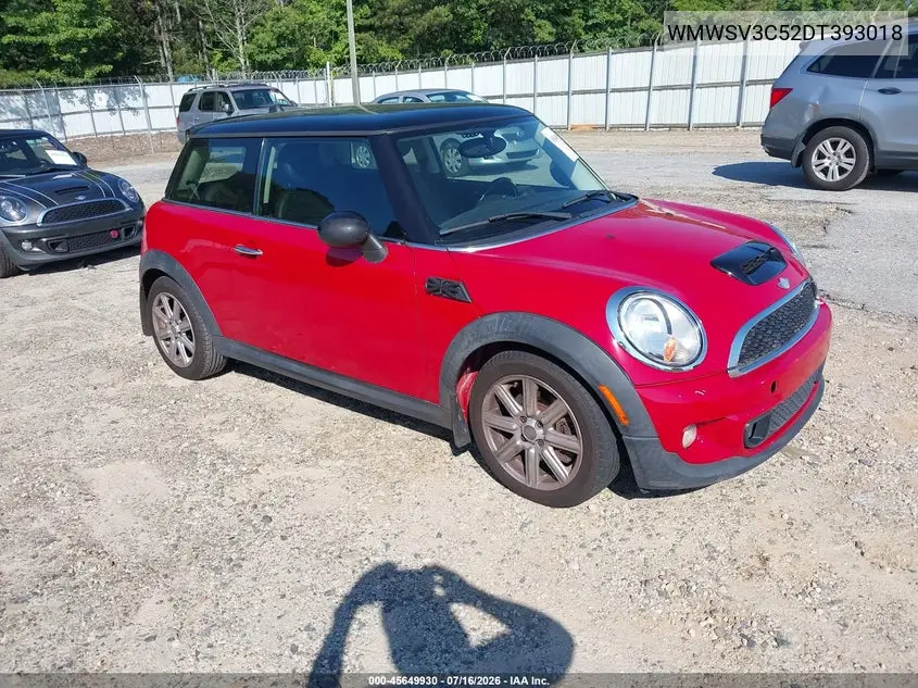 2013 Mini Hardtop Cooper S VIN: WMWSV3C52DT393018 Lot: 45649930