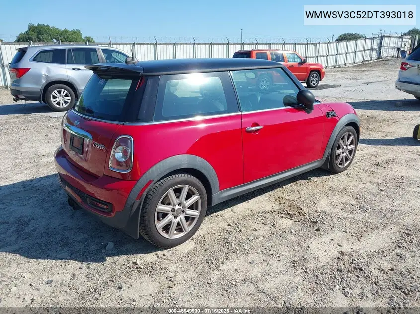 2013 Mini Hardtop Cooper S VIN: WMWSV3C52DT393018 Lot: 45649930