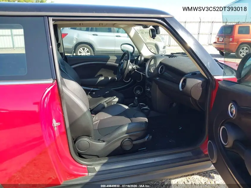 2013 Mini Hardtop Cooper S VIN: WMWSV3C52DT393018 Lot: 45649930