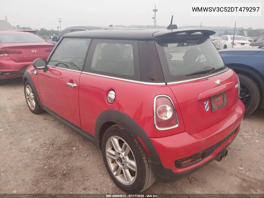 2013 Mini Hardtop Cooper S VIN: WMWSV3C52DT479297 Lot: 45664822