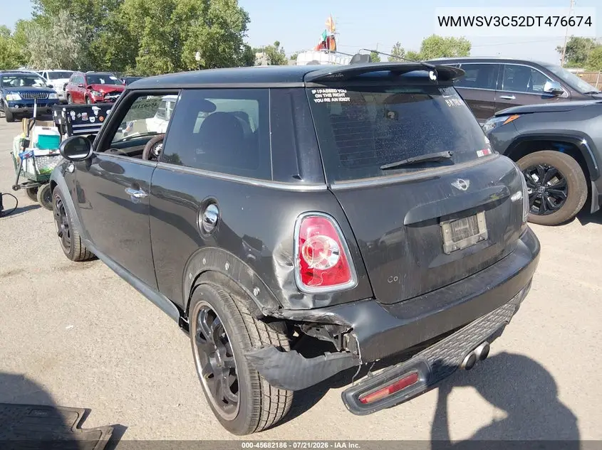 2013 Mini Hardtop Cooper S VIN: WMWSV3C52DT476674 Lot: 45682186