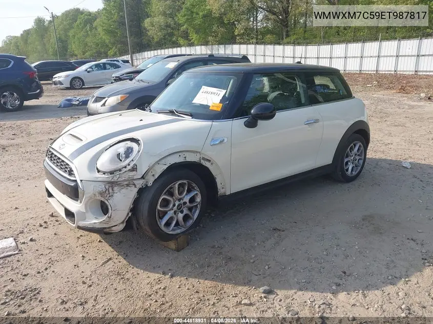 2014 Mini Hardtop Cooper S VIN: WMWXM7C59ET987817 Lot: 44818931