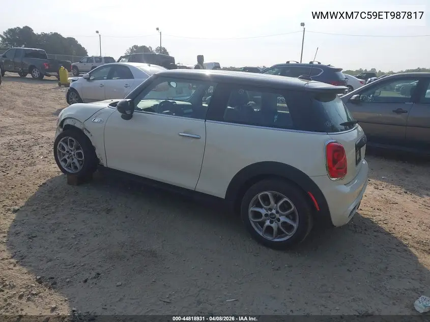 2014 Mini Hardtop Cooper S VIN: WMWXM7C59ET987817 Lot: 44818931