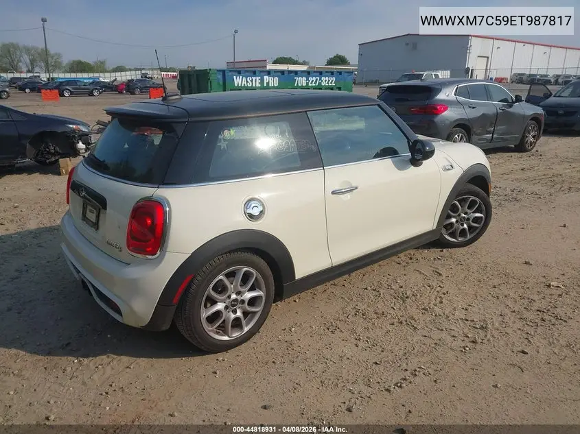 2014 Mini Hardtop Cooper S VIN: WMWXM7C59ET987817 Lot: 44818931