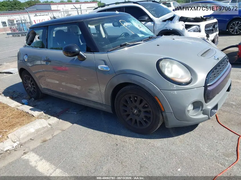 2014 Mini Hardtop Cooper S VIN: WMWXM7C51ET970672 Lot: 45092792