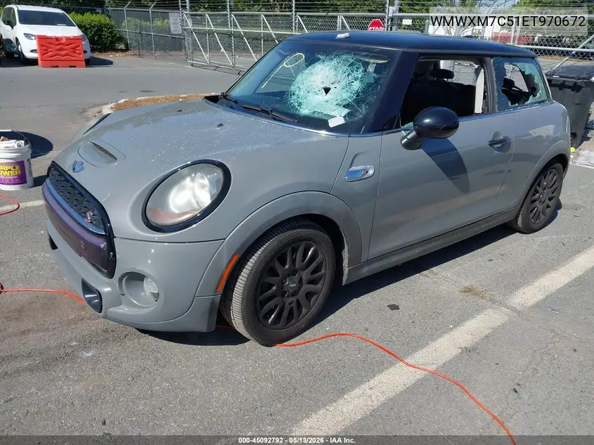 2014 Mini Hardtop Cooper S VIN: WMWXM7C51ET970672 Lot: 45092792