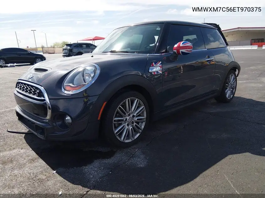 2014 Mini Hardtop Cooper S VIN: WMWXM7C56ET970375 Lot: 45281942