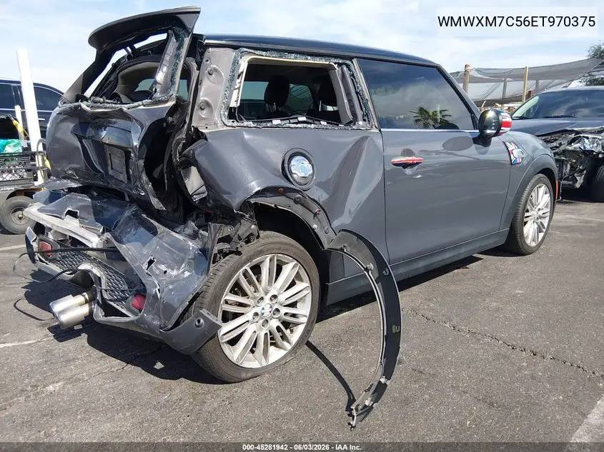 2014 Mini Hardtop Cooper S VIN: WMWXM7C56ET970375 Lot: 45281942