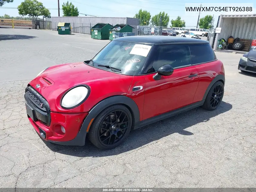 2014 Mini Hardtop Cooper S VIN: WMWXM7C54ET926388 Lot: 45515608