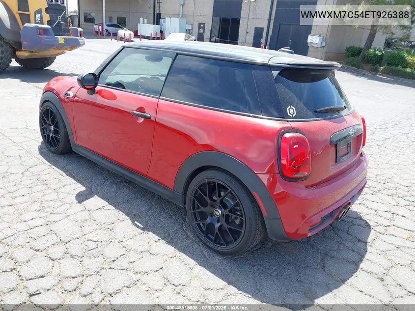 2014 Mini Hardtop Cooper S VIN: WMWXM7C54ET926388 Lot: 45515608