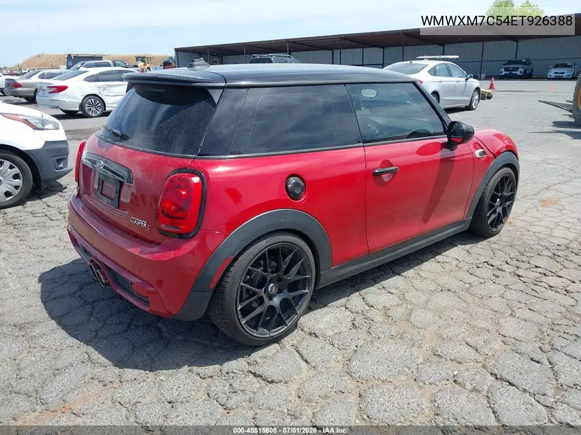 2014 Mini Hardtop Cooper S VIN: WMWXM7C54ET926388 Lot: 45515608