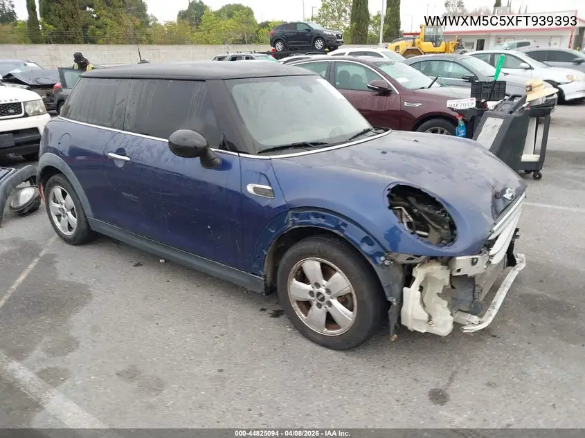2015 Mini Hardtop Cooper VIN: WMWXM5C5XFT939393 Lot: 44825094