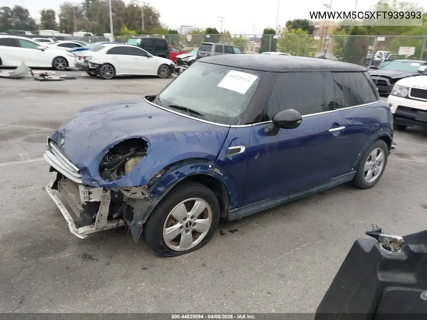 2015 Mini Hardtop Cooper VIN: WMWXM5C5XFT939393 Lot: 44825094