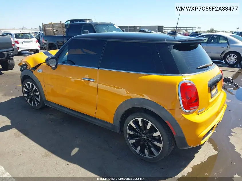 2015 Mini Hardtop Cooper S VIN: WMWXP7C56F2A33477 Lot: 44867250
