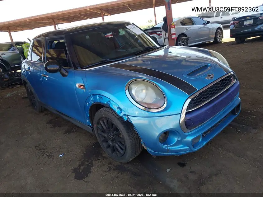 2015 Mini Hardtop Cooper S VIN: WMWXU3C59FT892362 Lot: 44875637