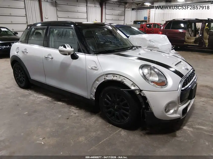 2015 Mini Hardtop Cooper S VIN: WMWXU3C53F2B57918 Lot: 44890577