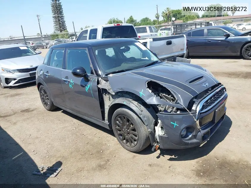 2015 Mini Hardtop Cooper S VIN: WMWXU3C58F2B58272 Lot: 45046638