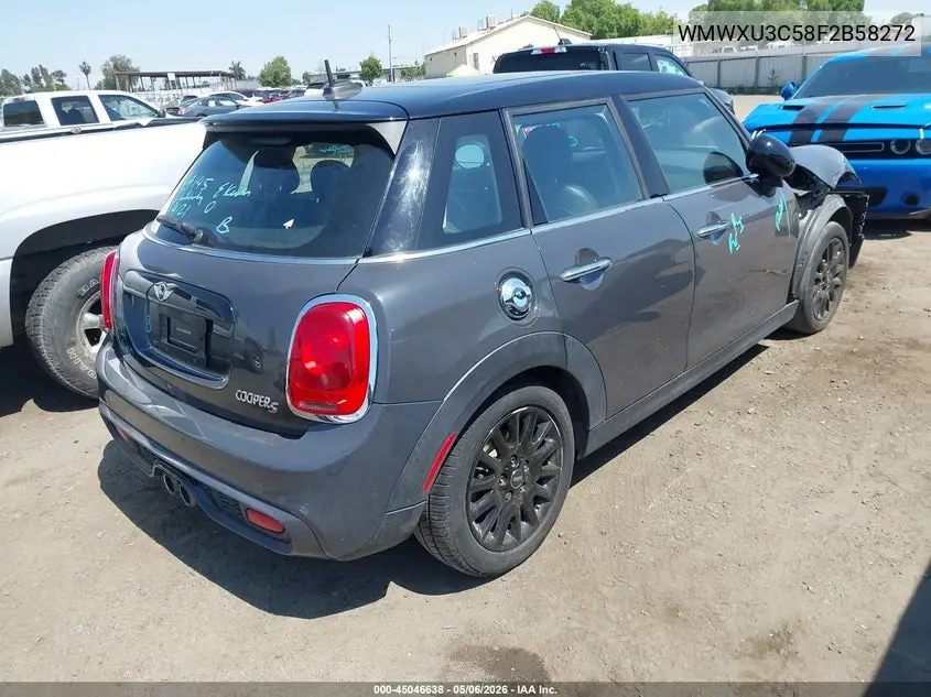 2015 Mini Hardtop Cooper S VIN: WMWXU3C58F2B58272 Lot: 45046638
