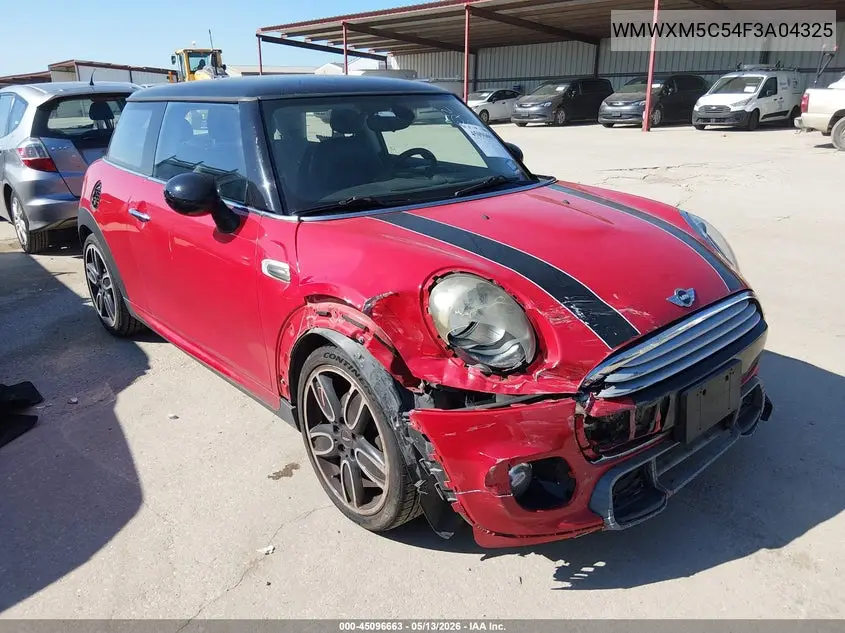 2015 Mini Hardtop Cooper VIN: WMWXM5C54F3A04325 Lot: 45096663
