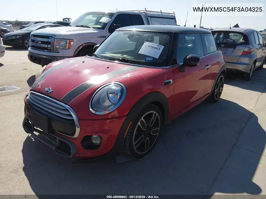 2015 Mini Hardtop Cooper VIN: WMWXM5C54F3A04325 Lot: 45096663
