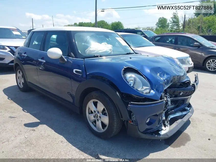 2015 Mini Hardtop Cooper VIN: WMWXS5C52FT827886 Lot: 45155401