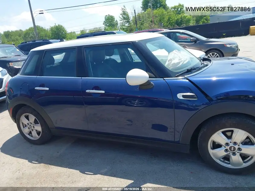 2015 Mini Hardtop Cooper VIN: WMWXS5C52FT827886 Lot: 45155401