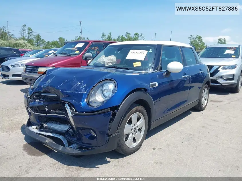 2015 Mini Hardtop Cooper VIN: WMWXS5C52FT827886 Lot: 45155401