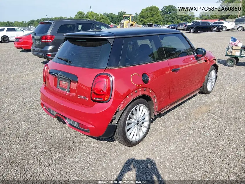 2015 Mini Hardtop Cooper S VIN: WMWXP7C58F2A60860 Lot: 45163873