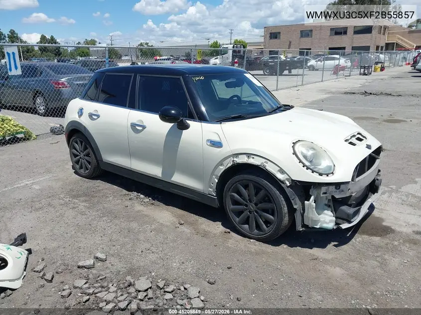2015 Mini Hardtop Cooper S VIN: WMWXU3C5XF2B55857 Lot: 45205849