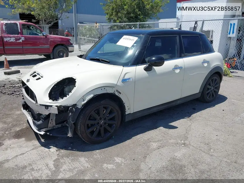 2015 Mini Hardtop Cooper S VIN: WMWXU3C5XF2B55857 Lot: 45205849