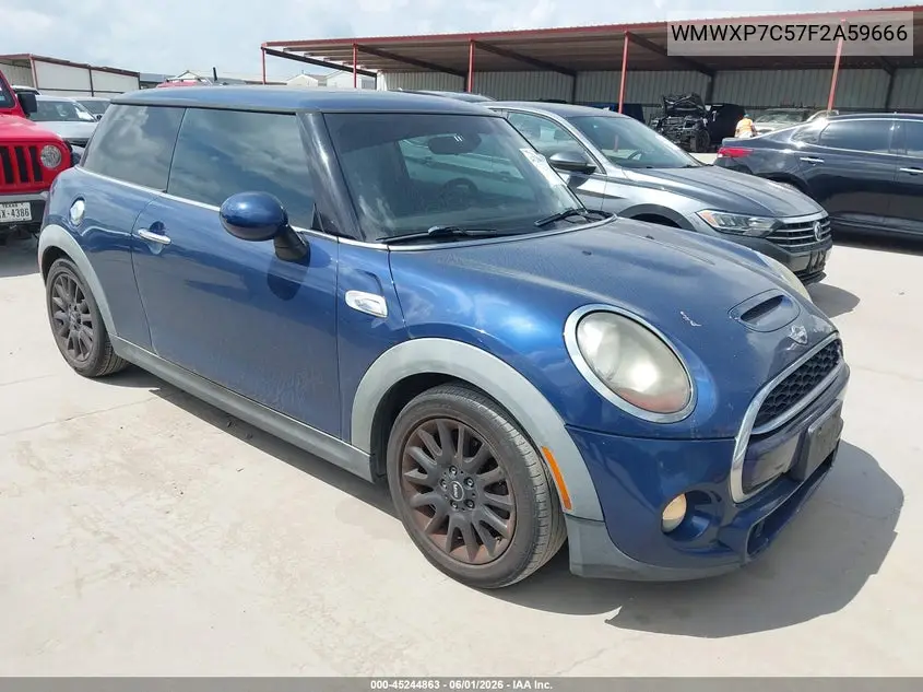 2015 Mini Hardtop Cooper S VIN: WMWXP7C57F2A59666 Lot: 45244863