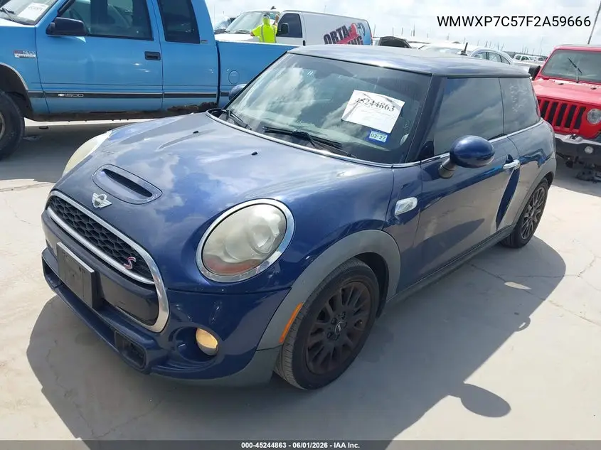 2015 Mini Hardtop Cooper S VIN: WMWXP7C57F2A59666 Lot: 45244863