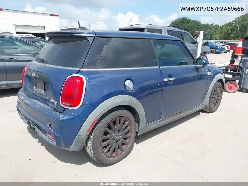 2015 Mini Hardtop Cooper S VIN: WMWXP7C57F2A59666 Lot: 45244863