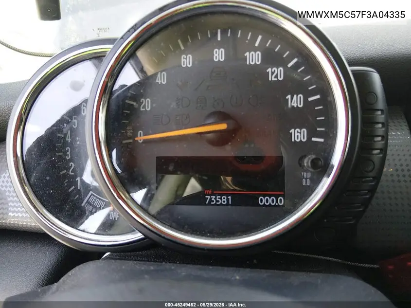 2015 Mini Hardtop Cooper VIN: WMWXM5C57F3A04335 Lot: 45249462
