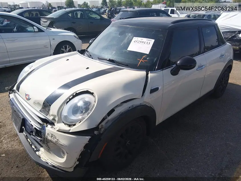 2015 Mini Hardtop Cooper VIN: WMWXS5C54F2C63294 Lot: 45259133
