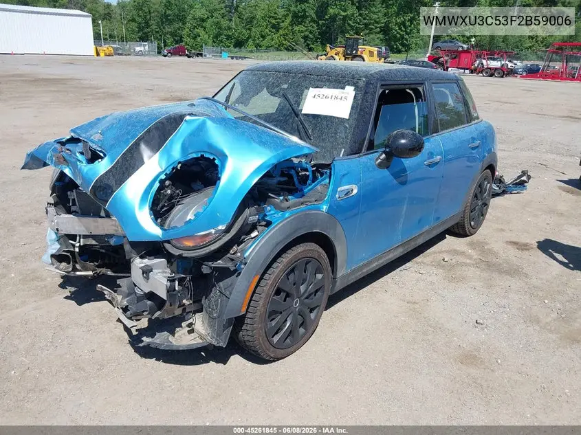 2015 Mini Hardtop Cooper S VIN: WMWXU3C53F2B59006 Lot: 45261845