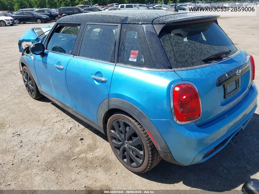 2015 Mini Hardtop Cooper S VIN: WMWXU3C53F2B59006 Lot: 45261845